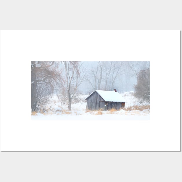 Winter Shack Wall Art by Jim Cumming